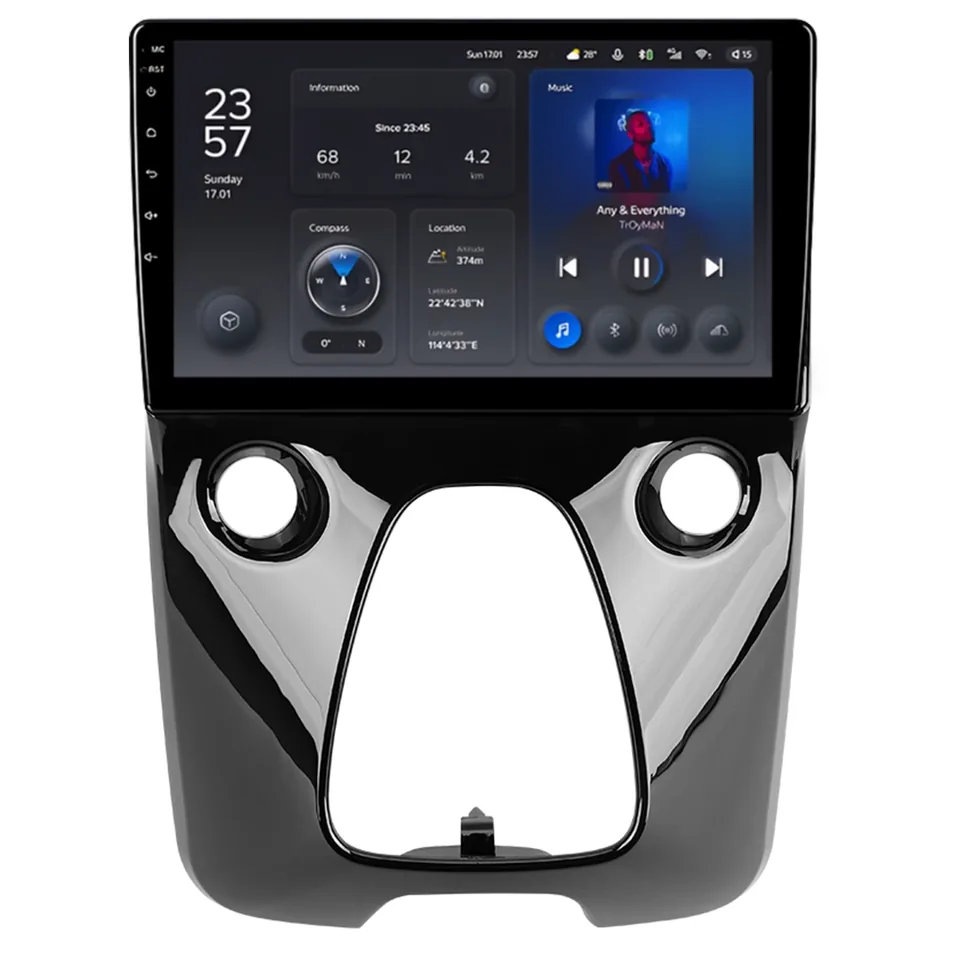 Navigatie auto android Teyes X1 4G Peugeot 108 2014-2021 2+32GB 10.2 IPS DSP Varianta B, imagine produs