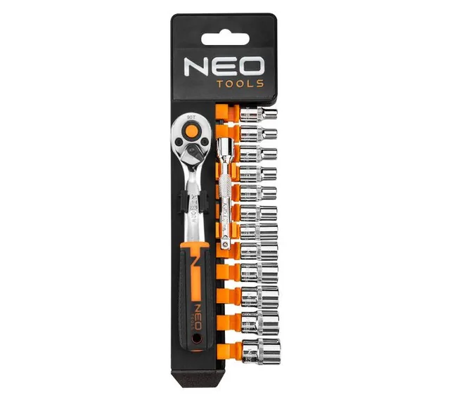 Trusa chei tubulare 1/4 14 buc Neo Tools 10000, imagine produs