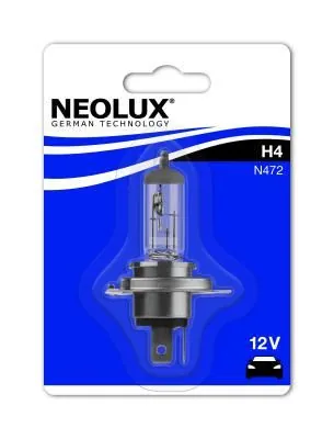 Bec H4 halogen 12V 60/55W P43t Neolux Standard N47201B, imagine produs