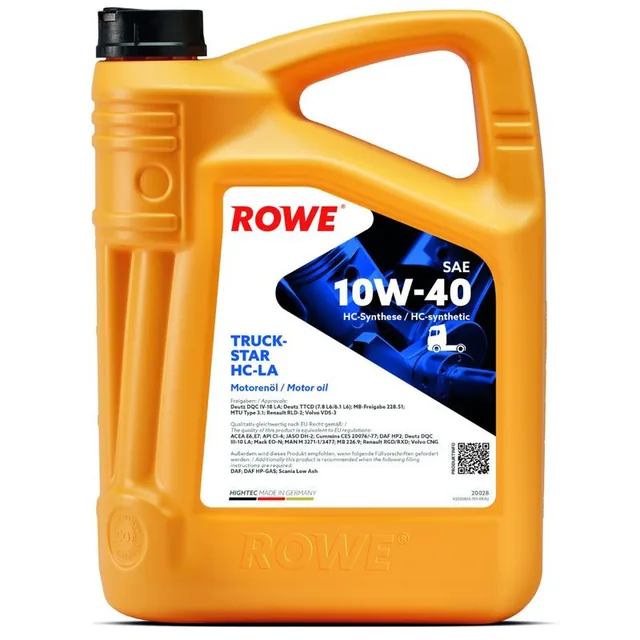 Ulei camioane 10W40 Rowe HighTec TruckStar HC-LA 5L, imagine produs