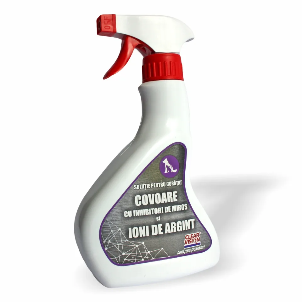 Solutie curatat tapiterie covoare Clear Vision cu ioni de argint 500 ml CVV03, imagine produs