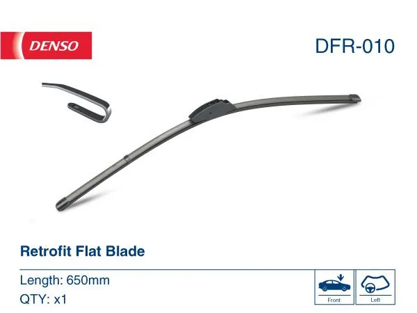 Lamela stergator parbriz fara rama 650 mm Denso DFR010, imagine produs
