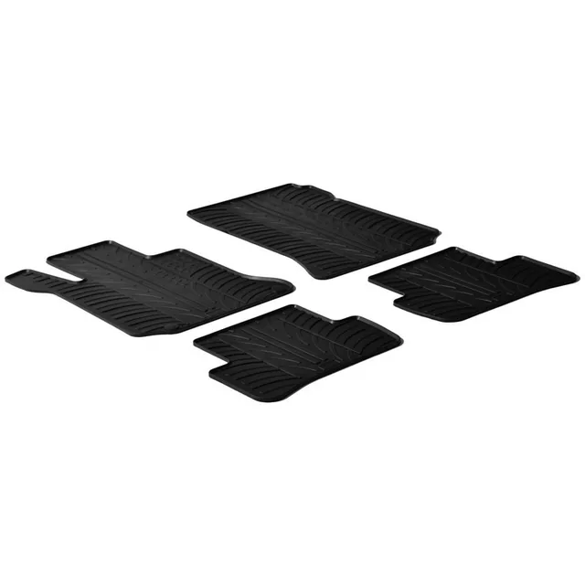 Covorase auto dedicate cauciuc Gledring GL0323 compatibil cu Mercedes C-Class W204 2007-2013, imagine produs