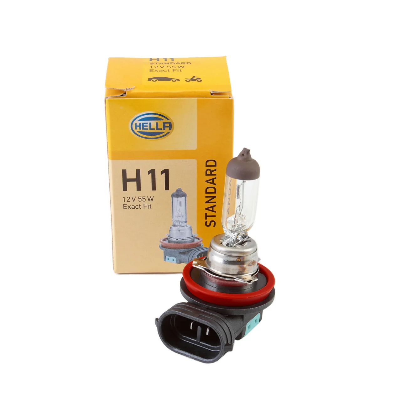 Bec halogen H11 Hella 12V 55W PGJ 19-2 8GH008358121, imagine produs