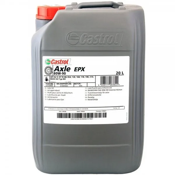 Ulei transmisie 80w90 cutie manuala Castrol Transmax Axle EPX 20L, imagine produs