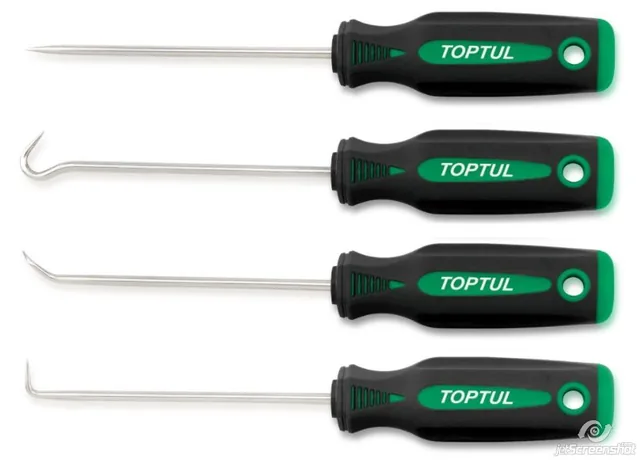 Set maner cu carlig 4 piese Toptul GAAR0401, imagine produs