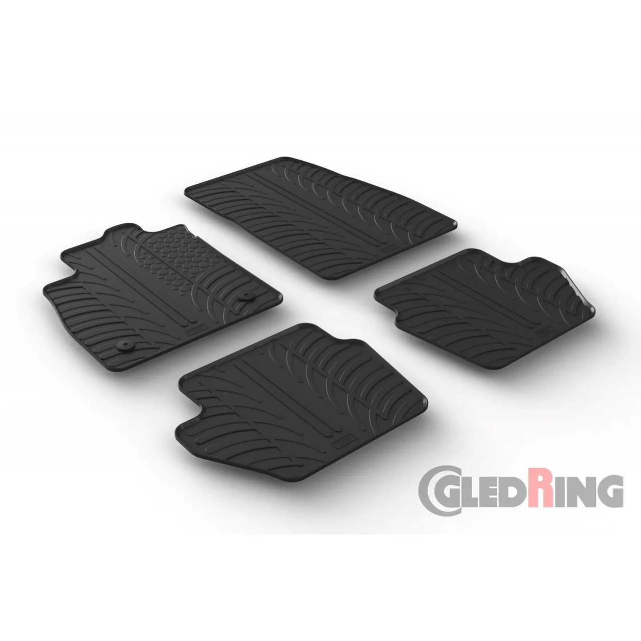 Covorase auto dedicate cauciuc Gledring GL0561 compatibil cu Ford Fiesta 08.2017 5 Usi, imagine produs