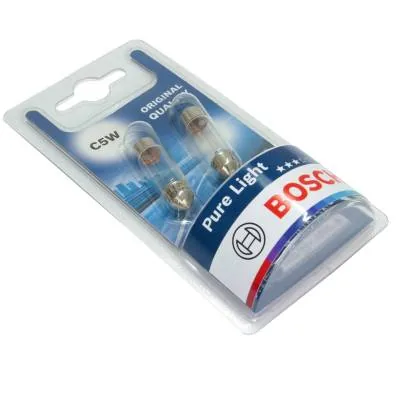 Becuri C5W Pure Light 12V 5W SV8,5-8 set 2 buc Bosch 1987301004, imagine produs