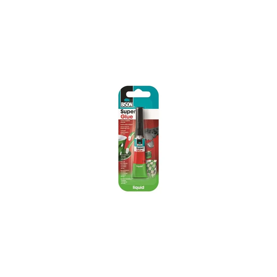 Adeziv lichid Bison Super Glue 3 g, imagine produs