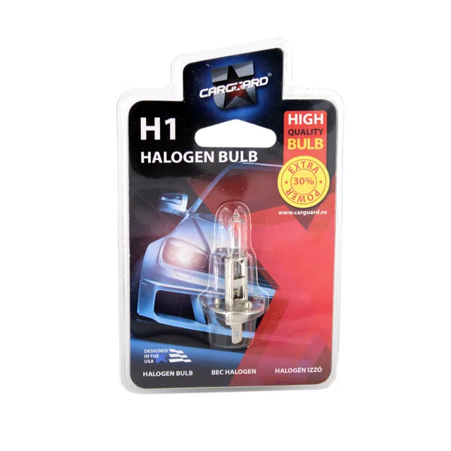 Bec H1 halogen 12V 55W Carguard Plus 30, imagine produs