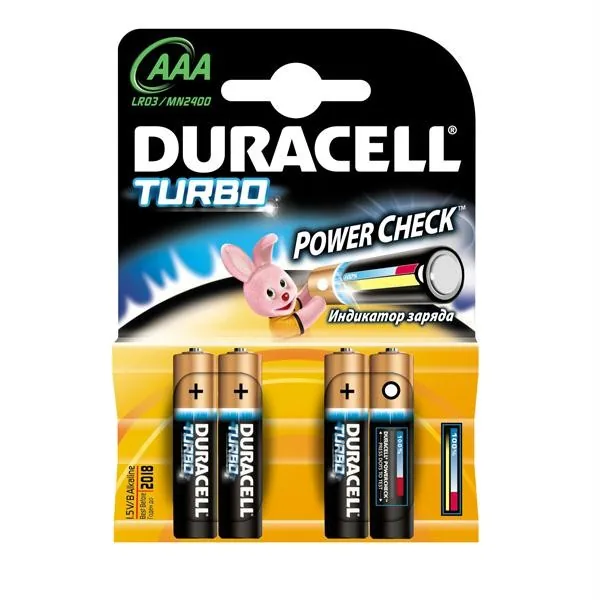 Baterii Duracell AAA LR03 1.5 V set 4 buc LR03AAA15V, imagine produs