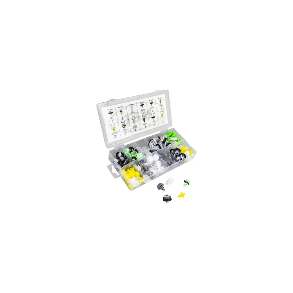 Clipsuri auto panou usa set 85 buc JBM compatibil cu Dacia Renault, imagine produs