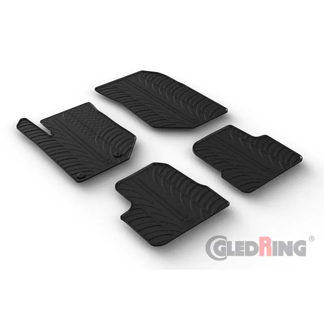 Covorase auto dedicate cauciuc Gledring GL0099 compatibil cu Opel Corsa F Mokka II Peugeot 208 II 4 piese, imagine produs