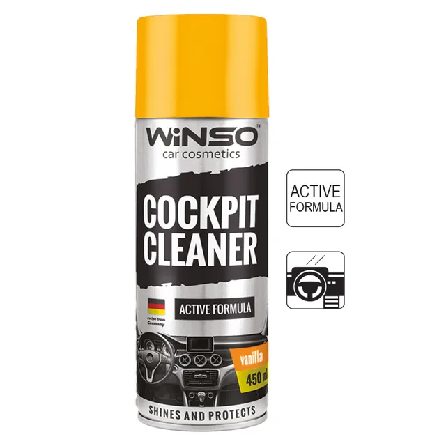 Spray silicon bord Winso Cockpit Cleaner Vanilla 450 ml 840530, imagine produs