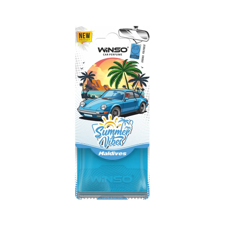 Odorizant auto card Winso Maldives 990080, imagine produs