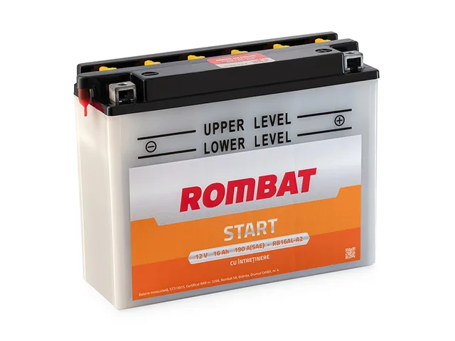 Baterie moto Rombat RB16AL-A2 300010399 12V 16Ah 190 A Start cu intretinere, imagine produs