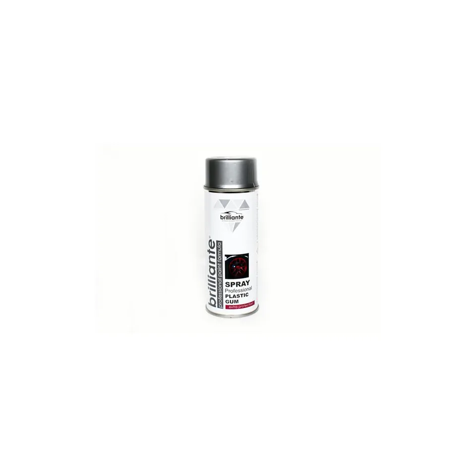 Vopsea spray cauciucata Argintiu Brilliante 400ml, imagine produs
