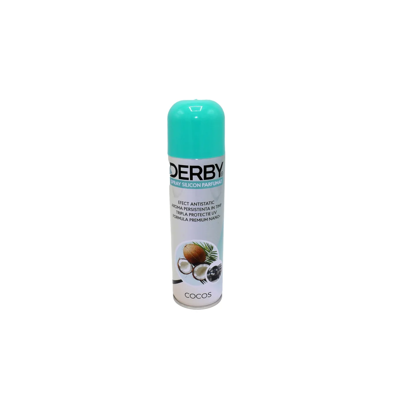 Spray silicon bord DERBY parfumat Cocos 220ml 0.220 L, imagine produs