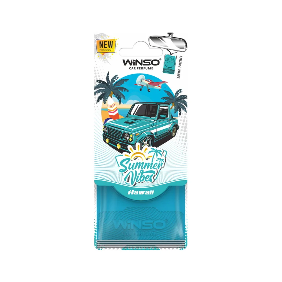 Odorizant auto card Winso Hawaii 990050, imagine produs