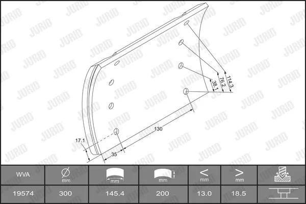 Set saboti frana Jurid 1928301070, imagine produs