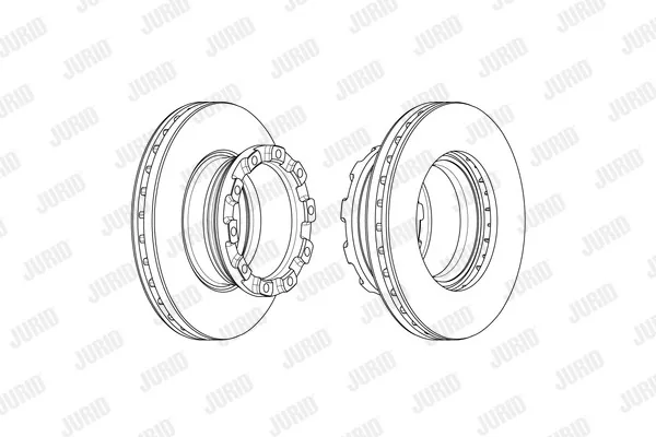 Disc frana axa remorcata Jurid 569255J, imagine produs