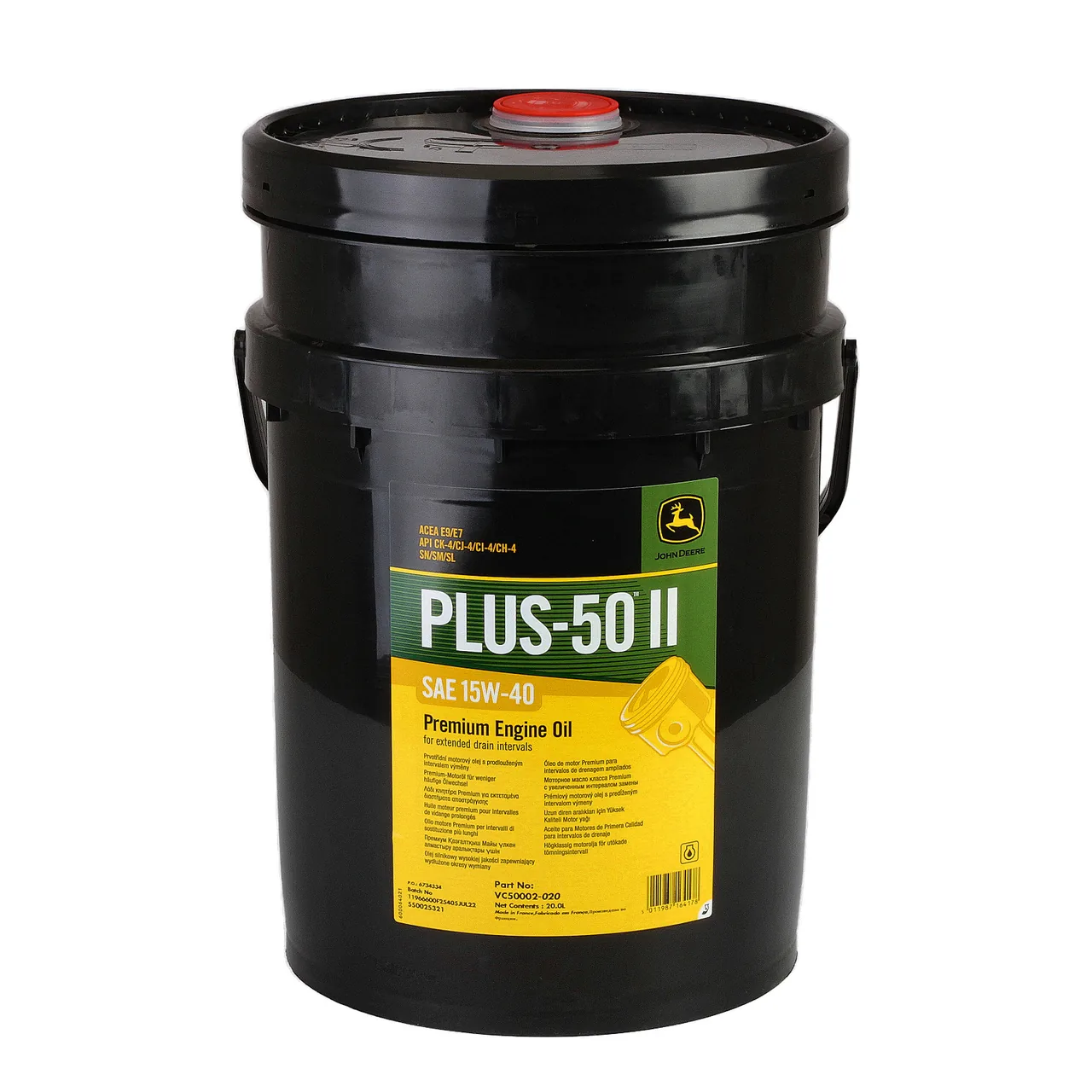 Ulei motor 20l John Deere Plus-50 II 15W40 E9, imagine produs