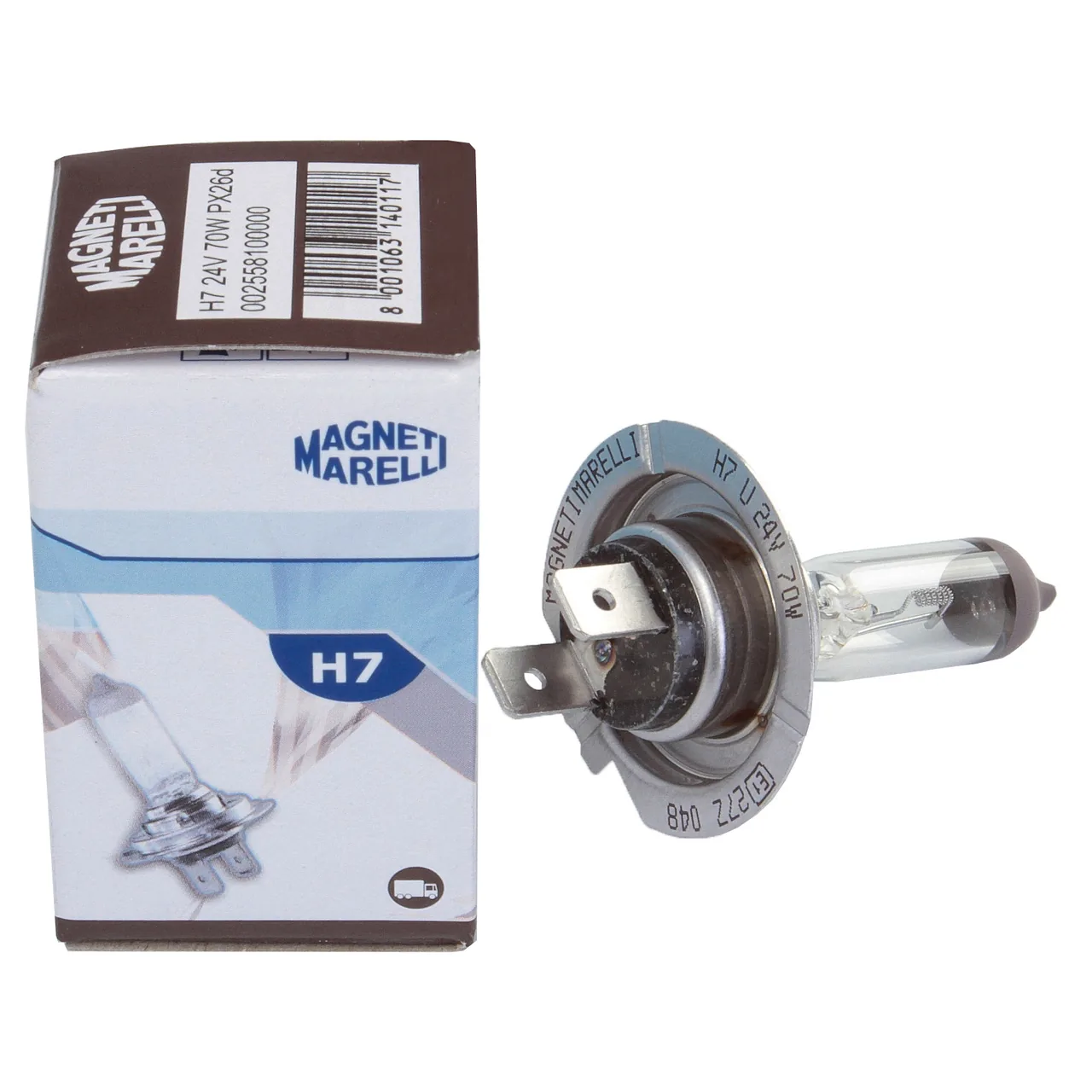 Bec H7 halogen 24V Magneti Marelli 70W PX26d 002558100000, imagine produs