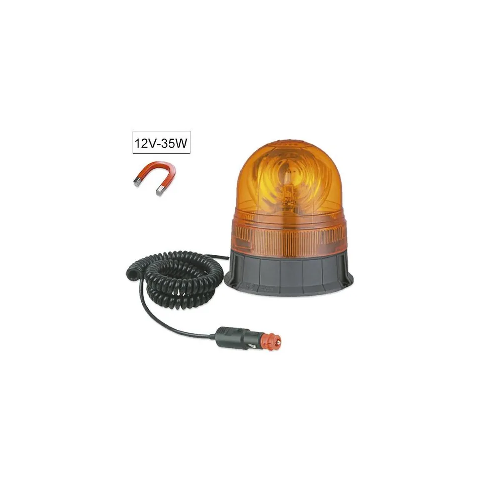 Girofar cu cablu magnetic H1 12V 35W JBM 55W 170 mm, imagine produs