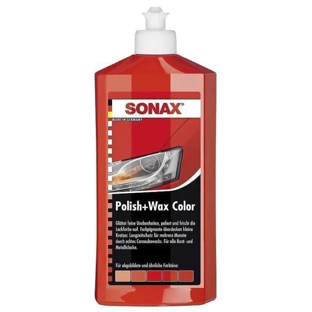 Polish Sonax Polish&Wax NanoPro vopsea rosie 296441 250 ml, imagine produs