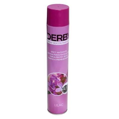 Spray silicon parfumat Liliac DERBY 750 ml, imagine produs