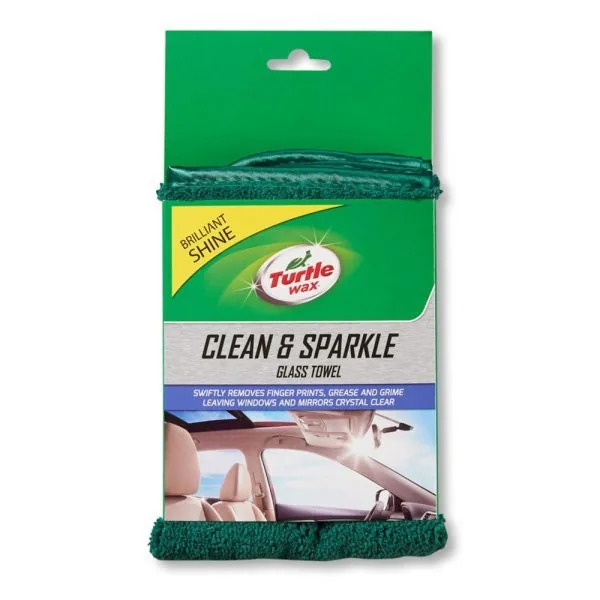 Lavete microfibra geamuri si sticla 39x37 cm Turtle Wax Clean & Sparkle TWFGX5344TD, imagine produs