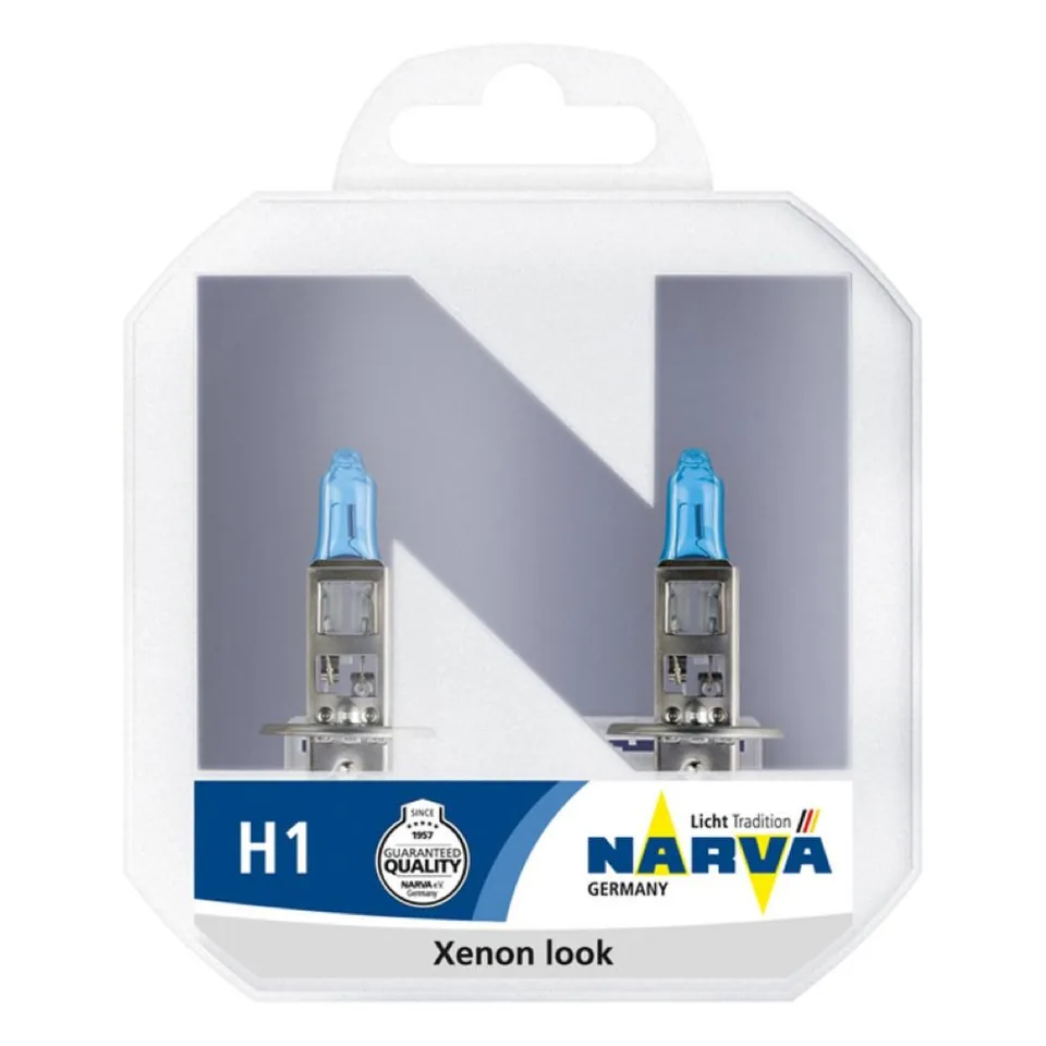 Set 2 becuri far H1 55W 12V Range Power White Narva, imagine produs