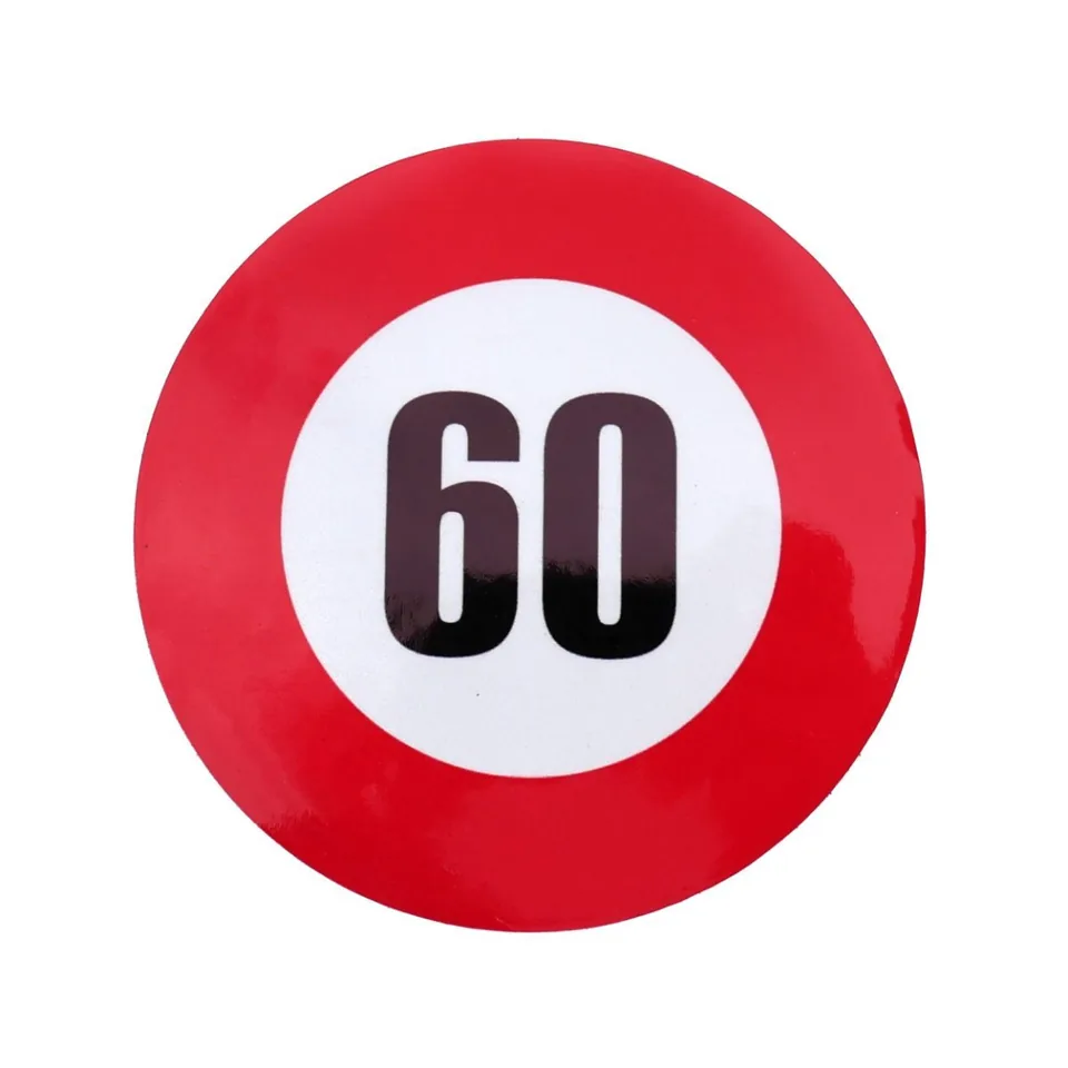 Autocolant reflectorizant limita viteza 60 km/h fi 12 cm Runkit RKAB60, imagine produs