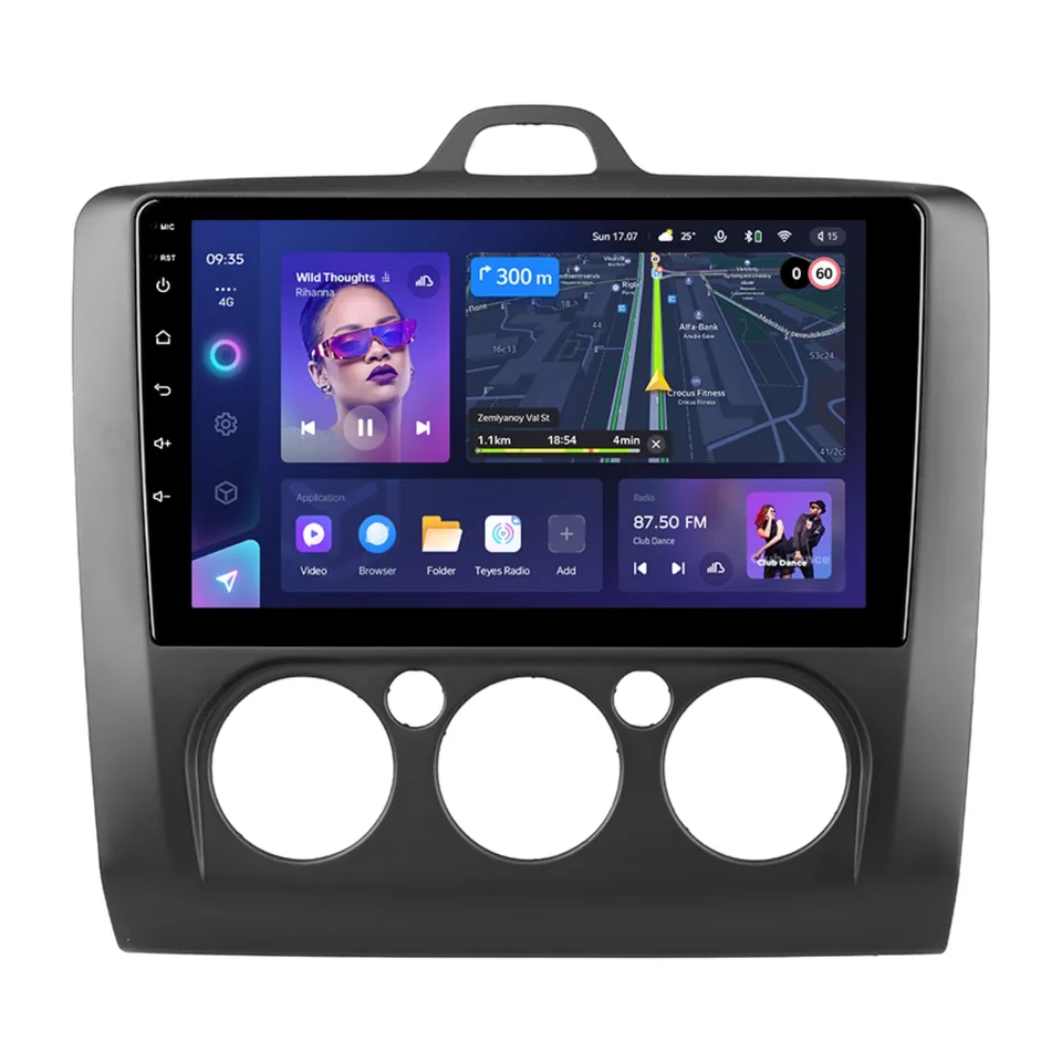 Navigatie auto android Teyes CC3 Ford Focus 2 2005-2010 6+128GB 9 QLED 4G, imagine produs