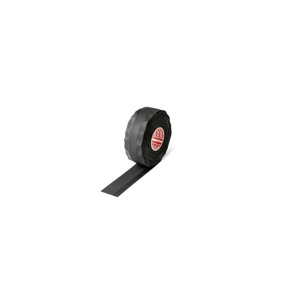 Banda textila cablaje neagra 25m 19mm rezistenta 150C TESA, imagine produs