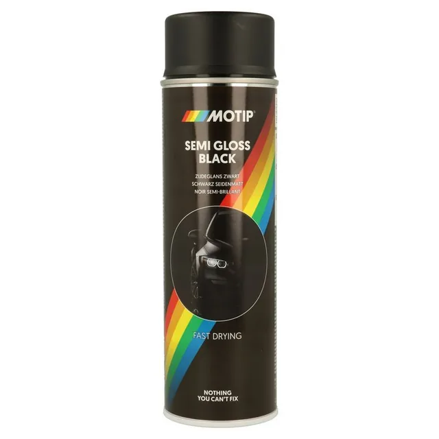Vopsea spray Motip negru lucios 500ml 04001, imagine produs