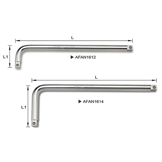 Maner tip L 1/2 300 mm Toptul AFAN1612, imagine produs