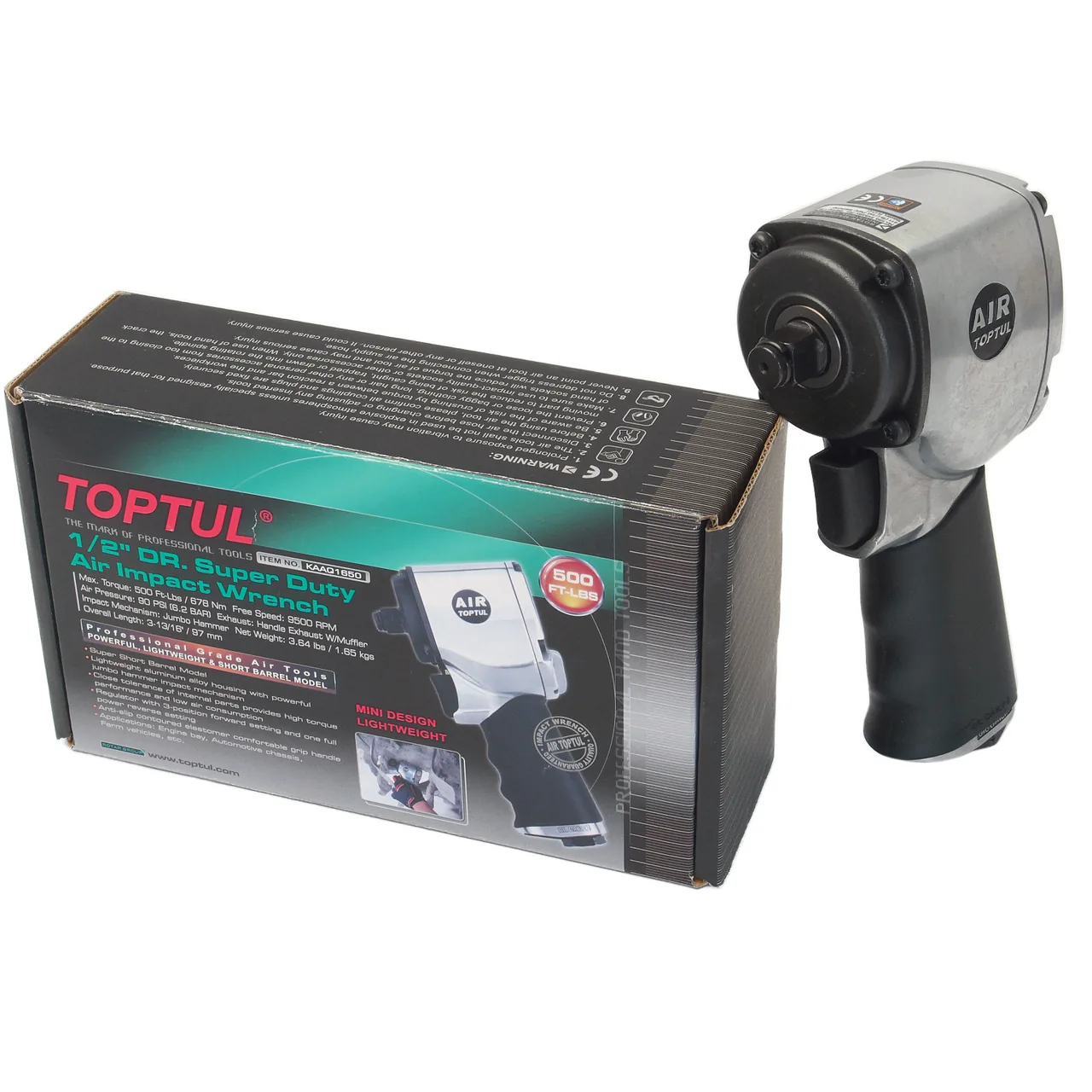 Pistol pneumatic 1/2 Toptul KAAQ1650 678 Nm, imagine produs