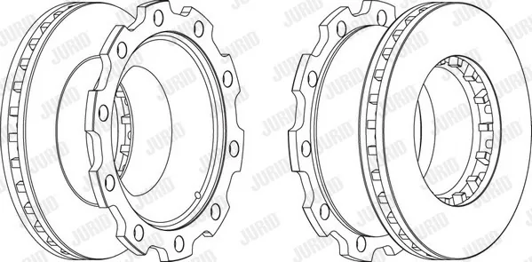 Disc frana axa remorcata Jurid 569144J, imagine produs