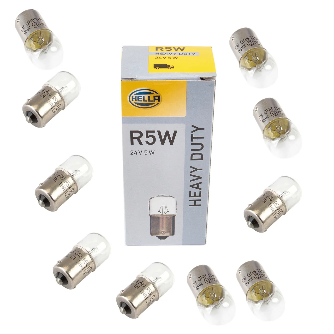 Becuri 24v camioane Hella R5W 5W BA15s 8GA002071241, imagine produs