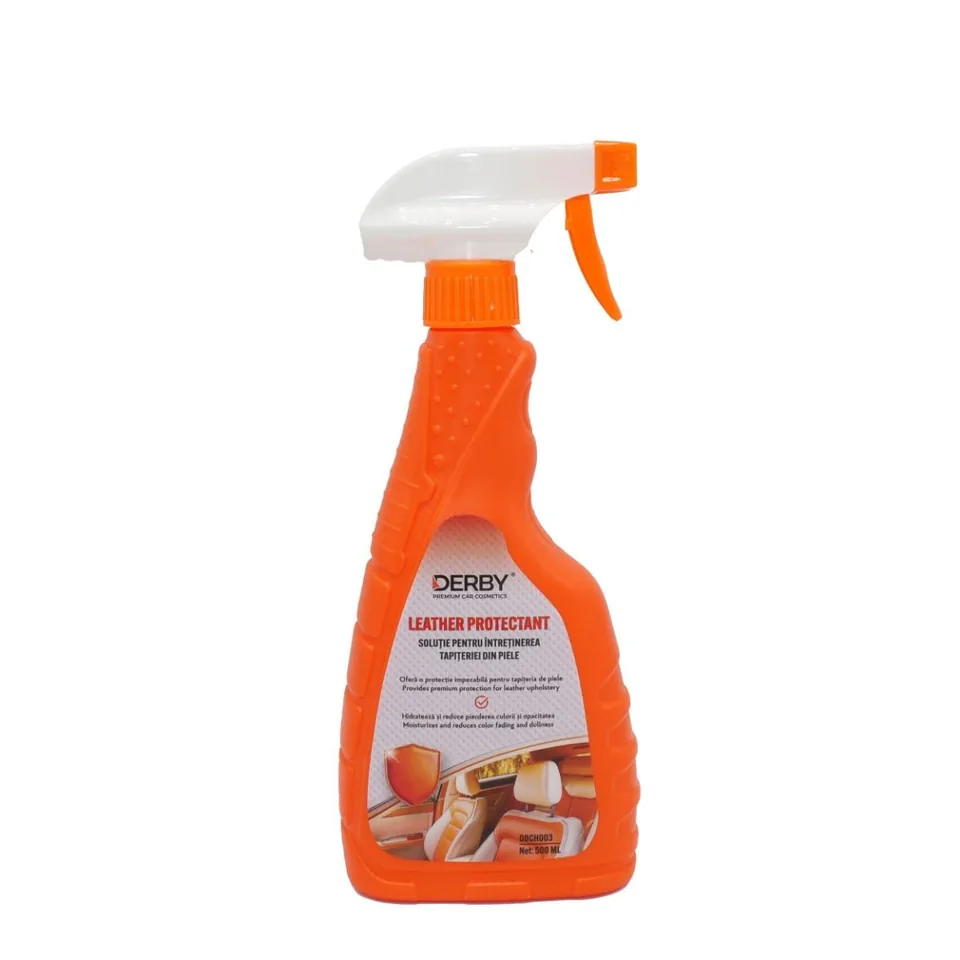 Solutie intretinere piele auto DERBY pulverizator 500ml, imagine produs