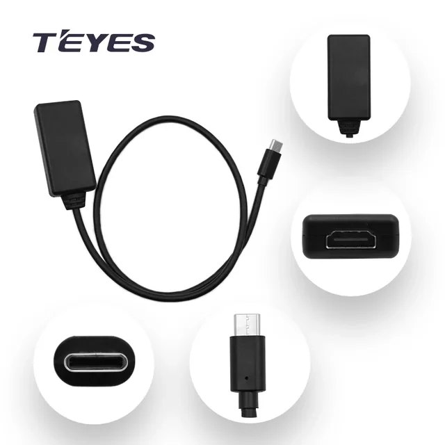 Cablu adaptor Type-C la HDMI Teyes pentru navigatii Teyes, imagine produs