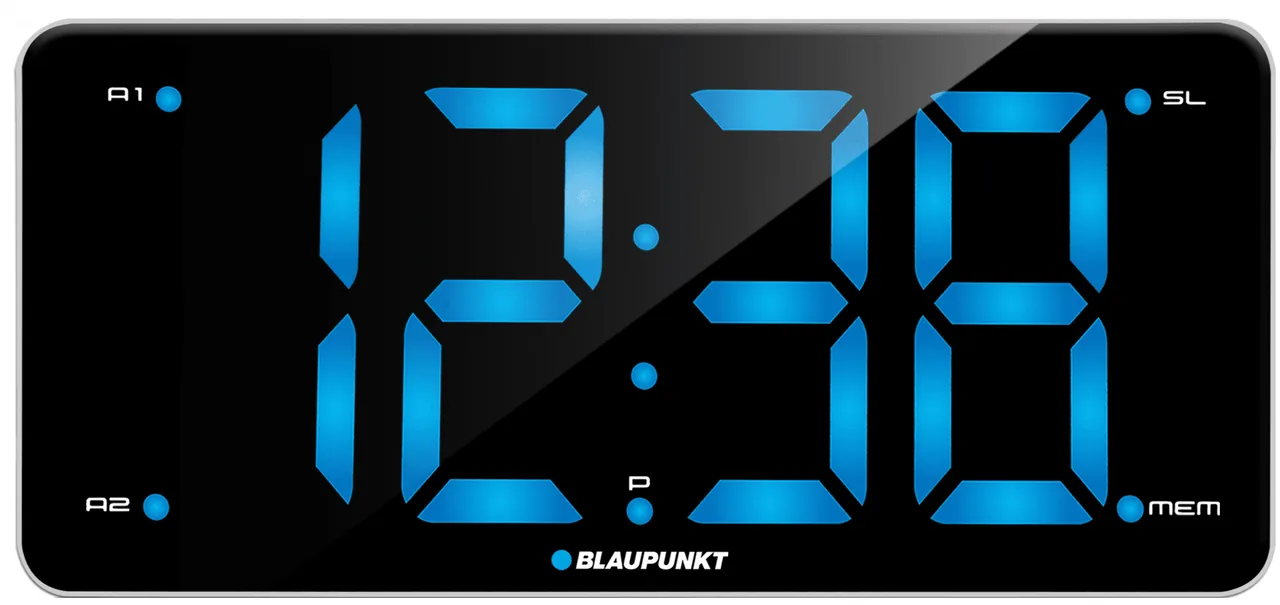 Ceas cu radio FM PLL incarcator USB display 3 inch Blaupunkt CR15WH, imagine produs