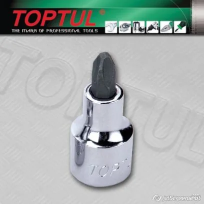 Tubulara bit cruce phillips 3/8 PH2 Toptul BCAA12P2, imagine produs