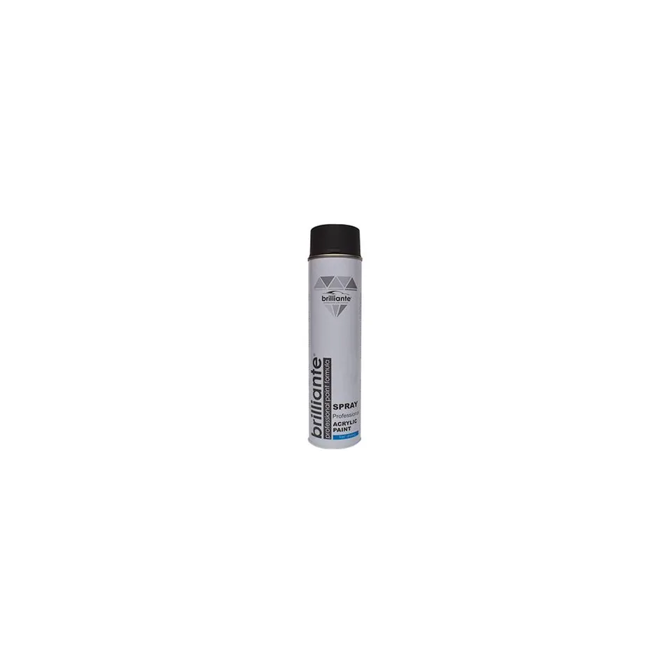 Vopsea spray acrilica negru mat RAL 9005 BRILLIANTE 600 ml, imagine produs