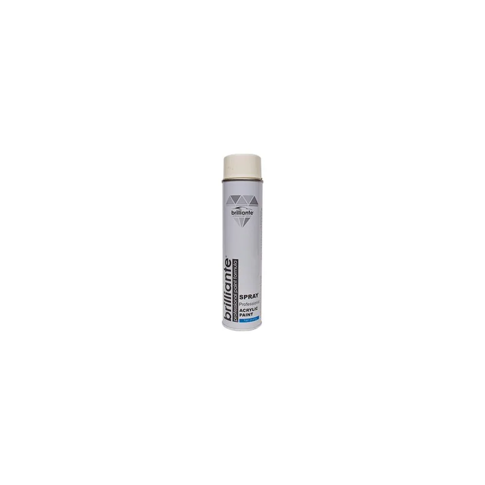 Vopsea spray acrilica alb pur lucios RAL 9010 BRILLIANTE 600 ml, imagine produs