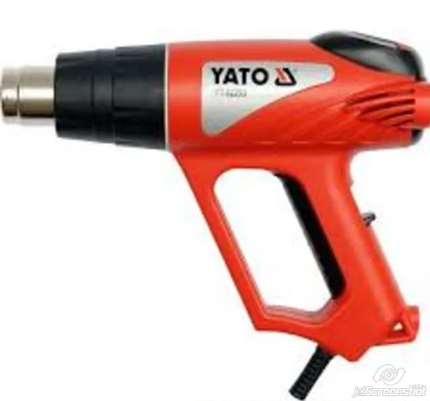 Pistol aer cald cu termostat digital si accesorii Yato YT82293, imagine produs