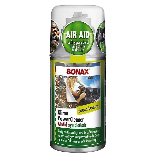 Spray igienizare ac auto Sonax Green Lemon 323400 150 ml, imagine produs