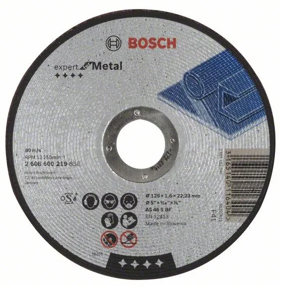 Disc de taiere drept 125 mm Expert for Metal Bosch 2608600219, imagine produs