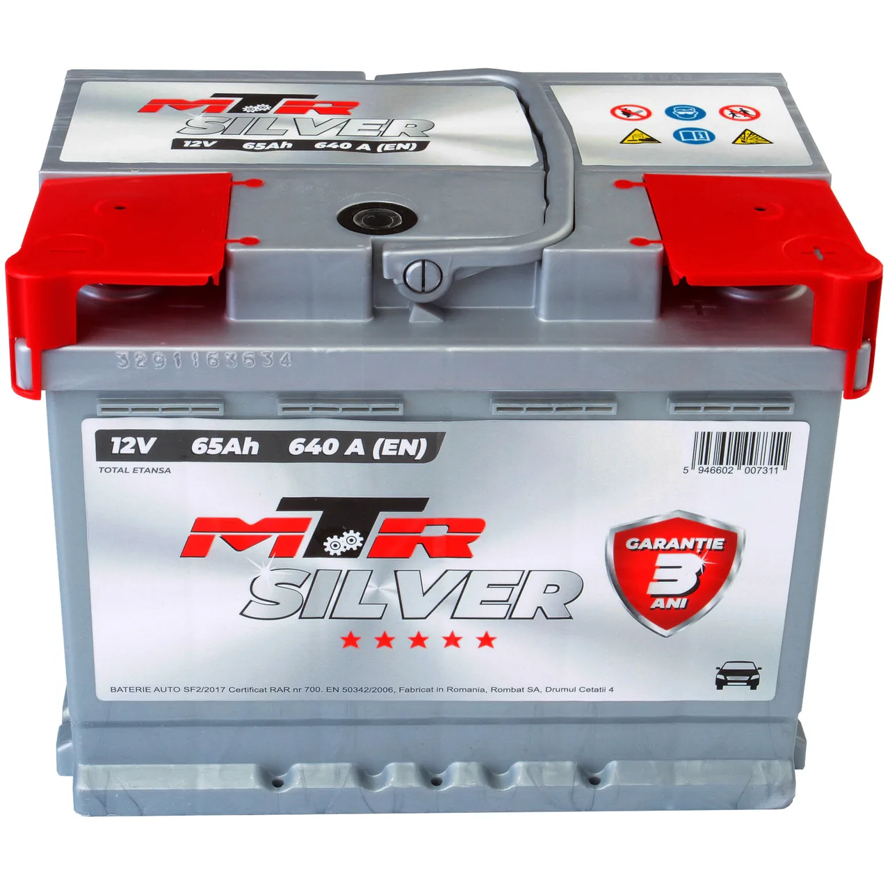 Baterie auto 65 Ah 640 A 12 V MTR Silver L2 565002064, imagine produs